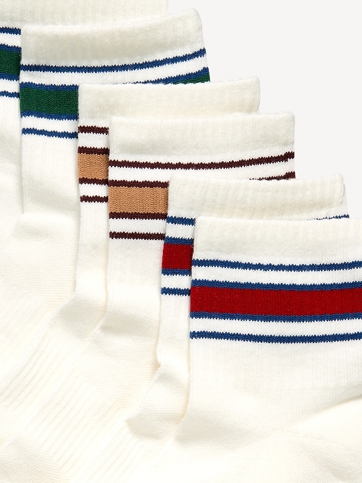 Image number 2 showing, Athletic Quarter Crew Sock 3-Pack for Women