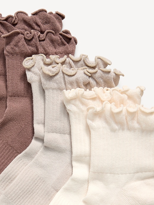 Image number 2 showing, Ruffled Athletic Socks 3-Pack