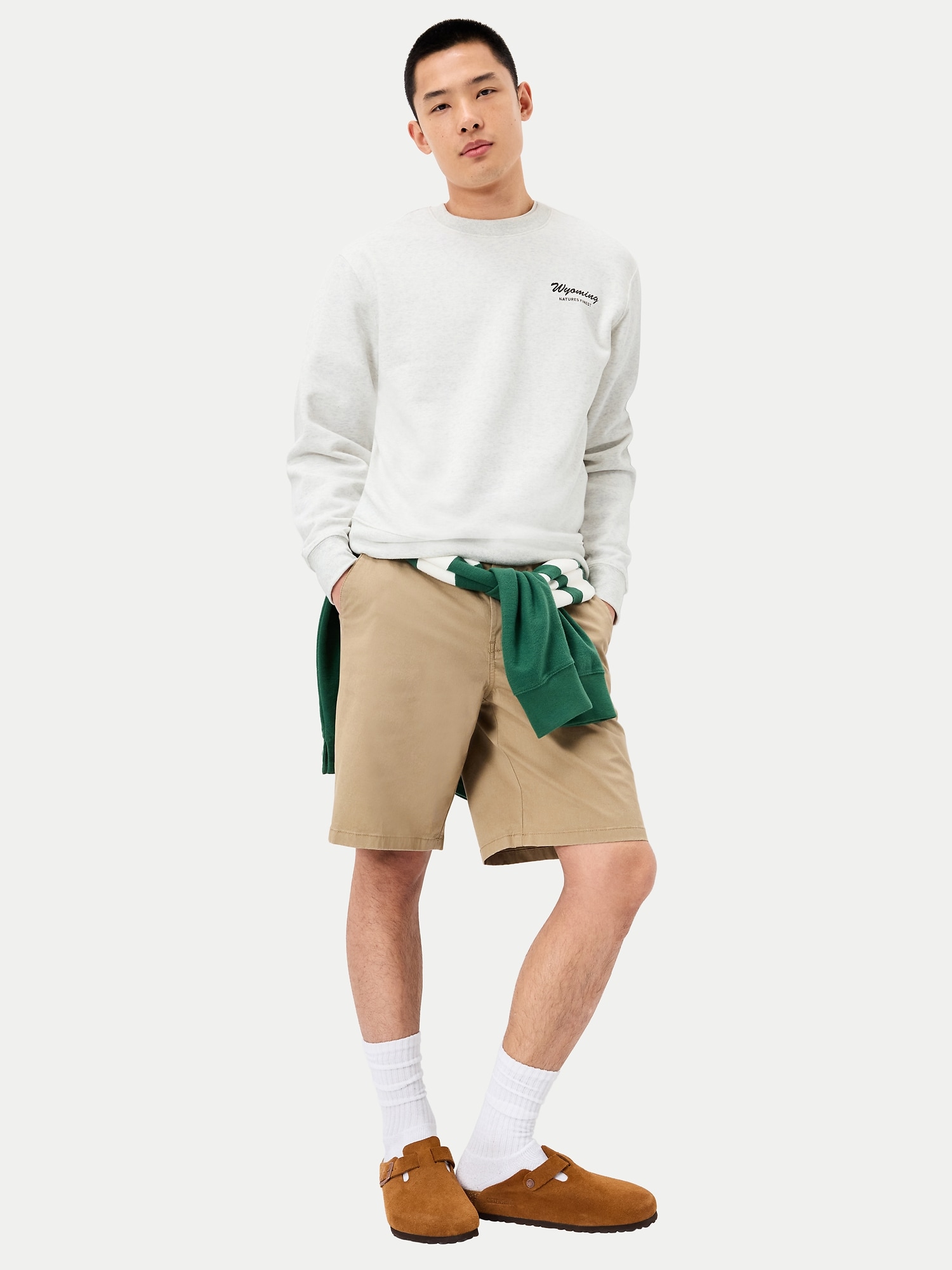 Oversized Graphic Crew-Neck Sweatshirt