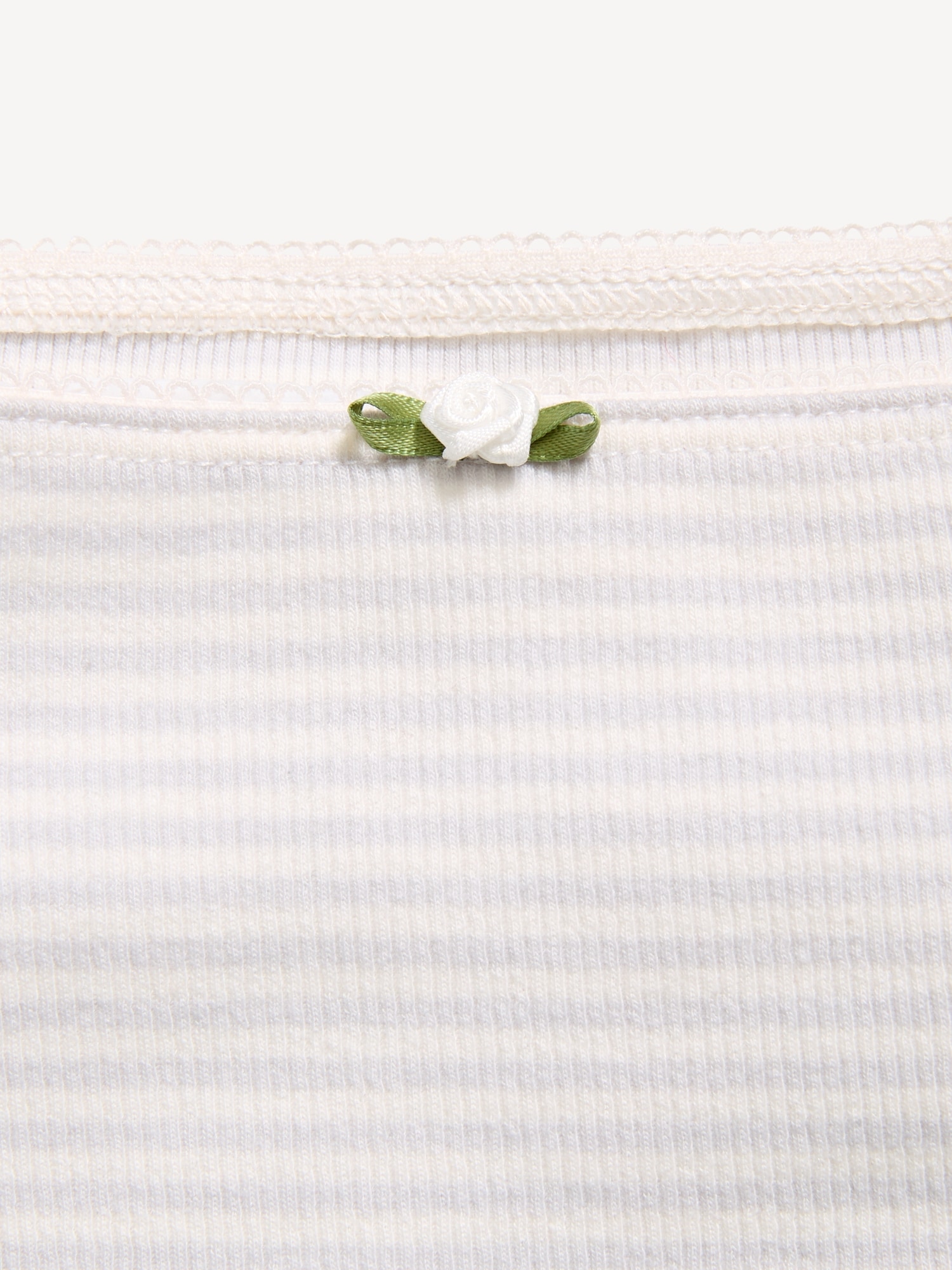 Fitted Off-Shoulder Ribbed Top for Girls