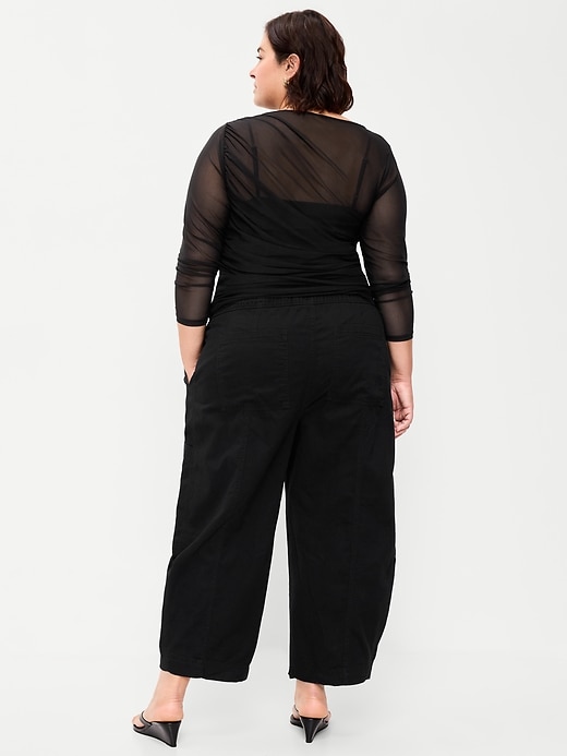 Image number 8 showing, Mid-Rise Pull-On Utility Jeans
