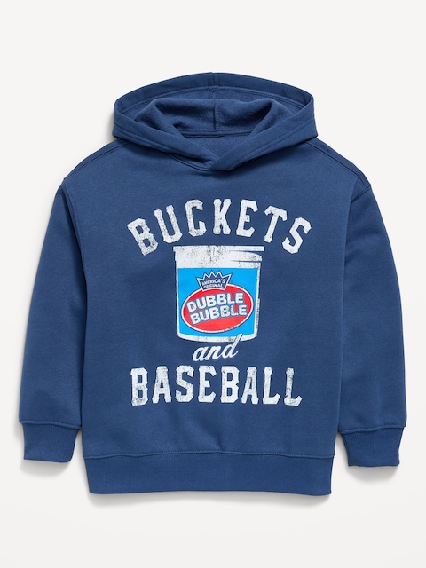 Dubble Bubble® Gender-Neutral Oversized Graphic Pullover Hoodie for Kids