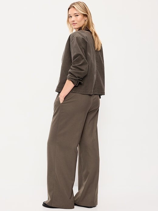 Image number 7 showing, High-Waisted Wide-Leg Trouser