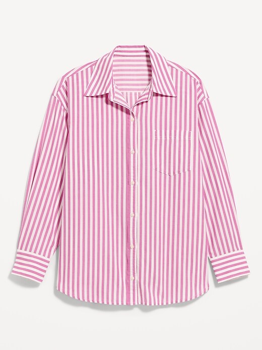 Image number 9 showing, Oversized Button-Down Boyfriend Shirt