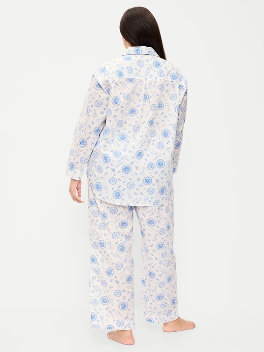 Image number 7 showing, Poplin Pajama Pant Set