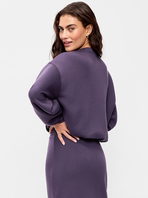 Image number 2 showing, Bounce Fleece Bubble-Hem Sweatshirt