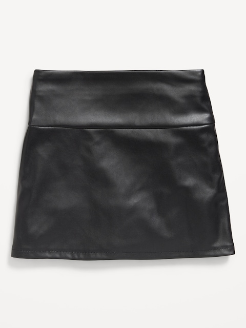 Faux-Leather Skirt for Girls