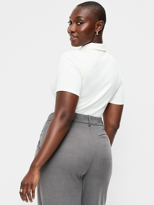 Image number 5 showing, Ribbed Keyhole Polo Top