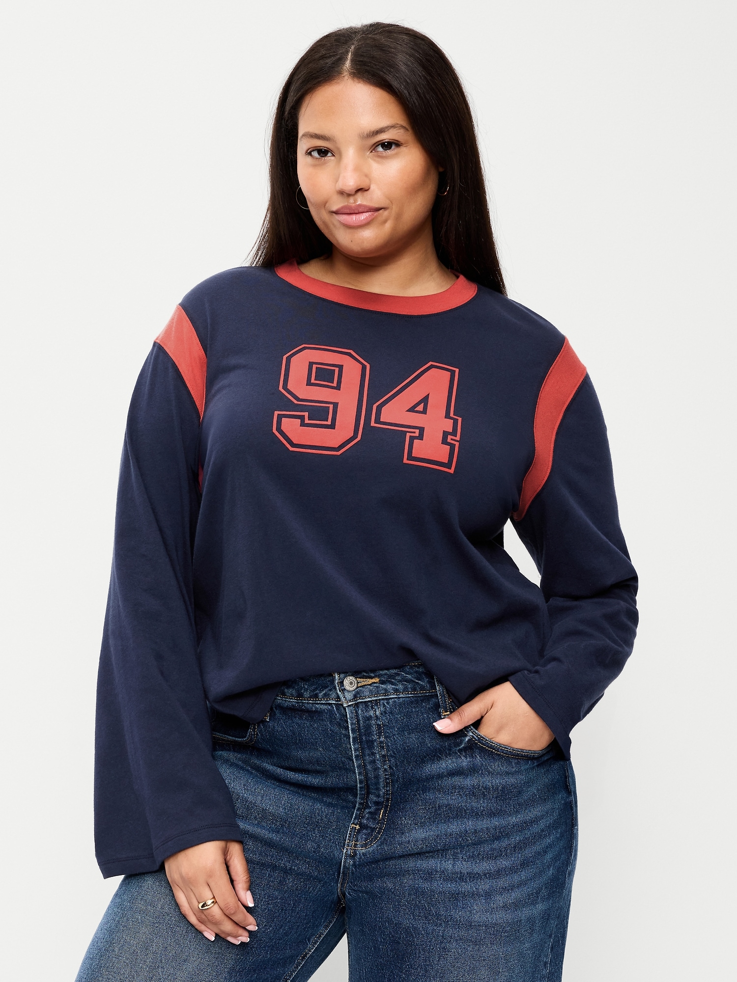 EveryWear Long-Sleeve Graphic T-Shirt