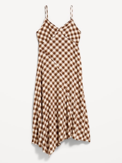 Image number 1 showing, Fit & Flare Tie-Back Asymmetrical Midi Dress