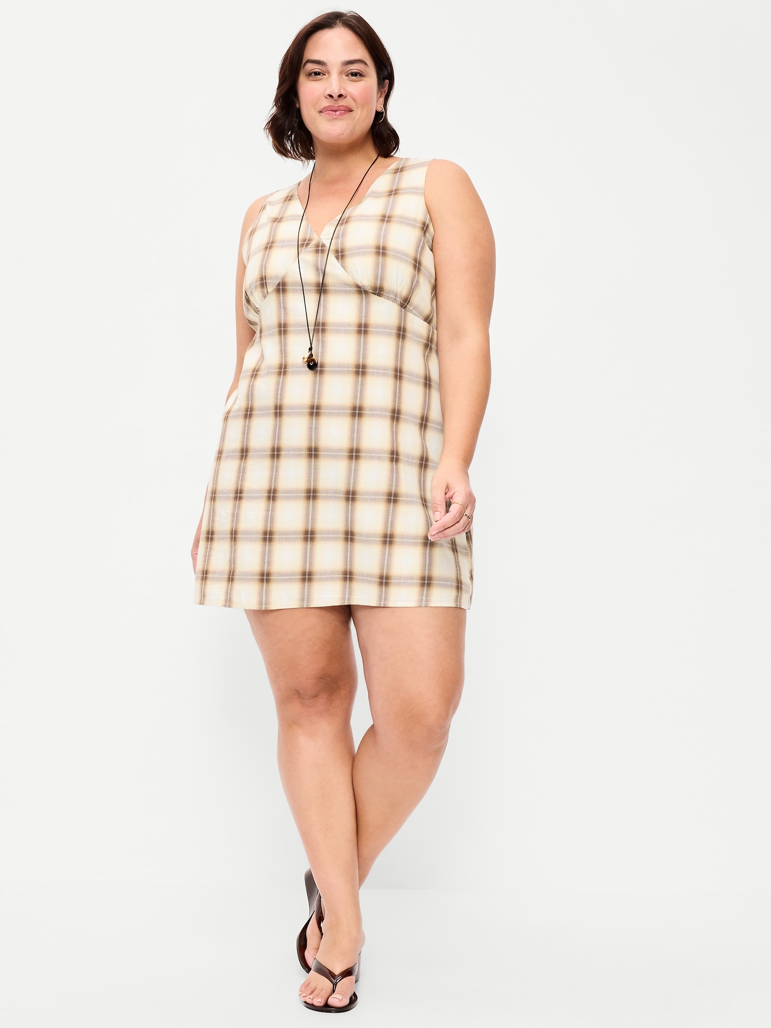 Sleeveless A-Line Mini Dress
