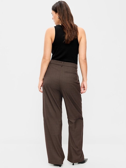 Image number 7 showing, High-Waisted Taylor Trouser Wide-Leg Pants