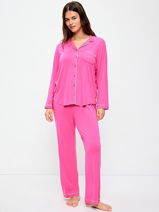 Image number 5 showing, Sunday Sleep Knit Jersey Pant Set