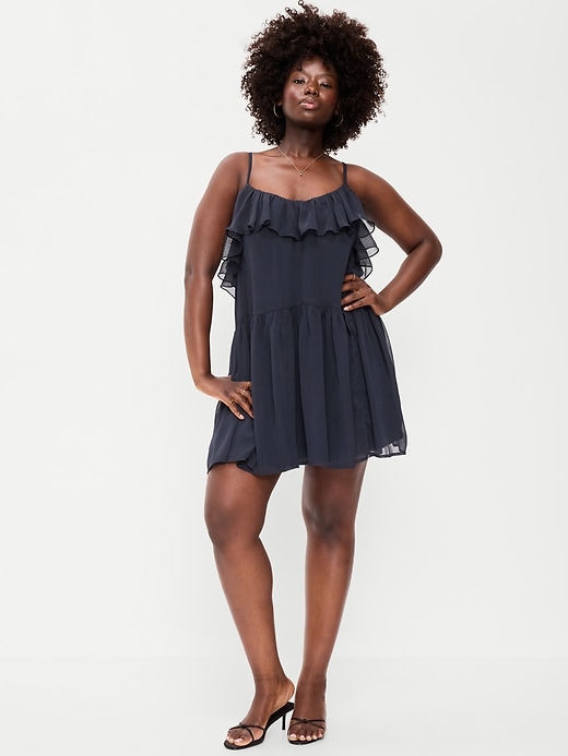Image number 7 showing, Ruffle-Front Flounce Mini Dress