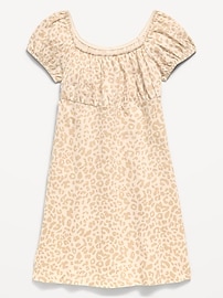 Image number 1 showing, Printed Fit and Flare Dress for Girls