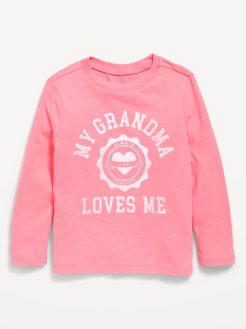 Long-Sleeve Graphic T-Shirt for Toddler Girls