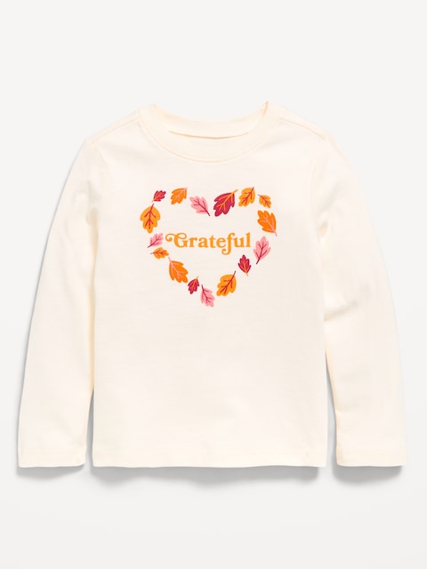 Long-Sleeve Graphic T-Shirt for Toddler Girls