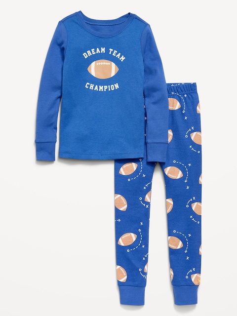 Printed Snug-Fit Pajama Set for Toddler & Baby