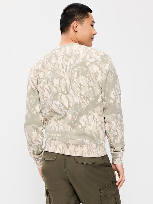Image number 2 showing, Loose Printed Rotation Crew-Neck Sweatshirt