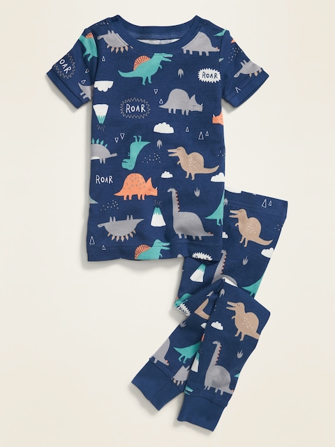 Unisex Snug-Fit Printed Pajama Set for Toddler & Baby
