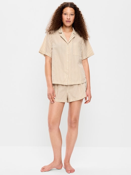 Image number 1 showing, Poplin Pajama Short Set