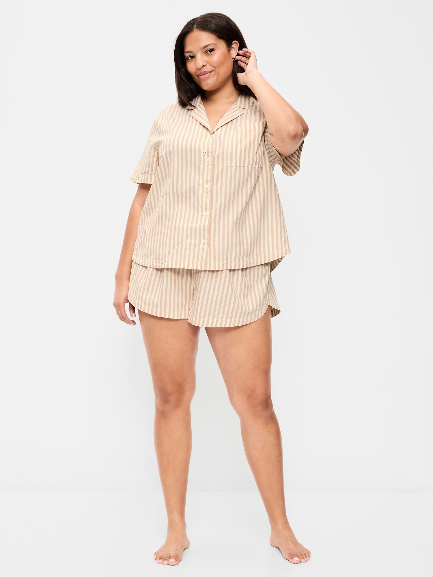 Poplin Pajama Short Set