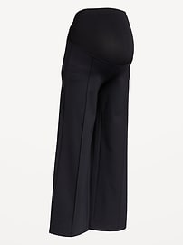 Image number 2 showing, Maternity Full-Panel Stevie Wide-Leg Pants