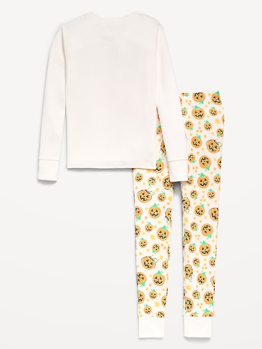 Image number 2 showing, Gender-Neutral Snug-Fit Graphic Pajama Set for Kids