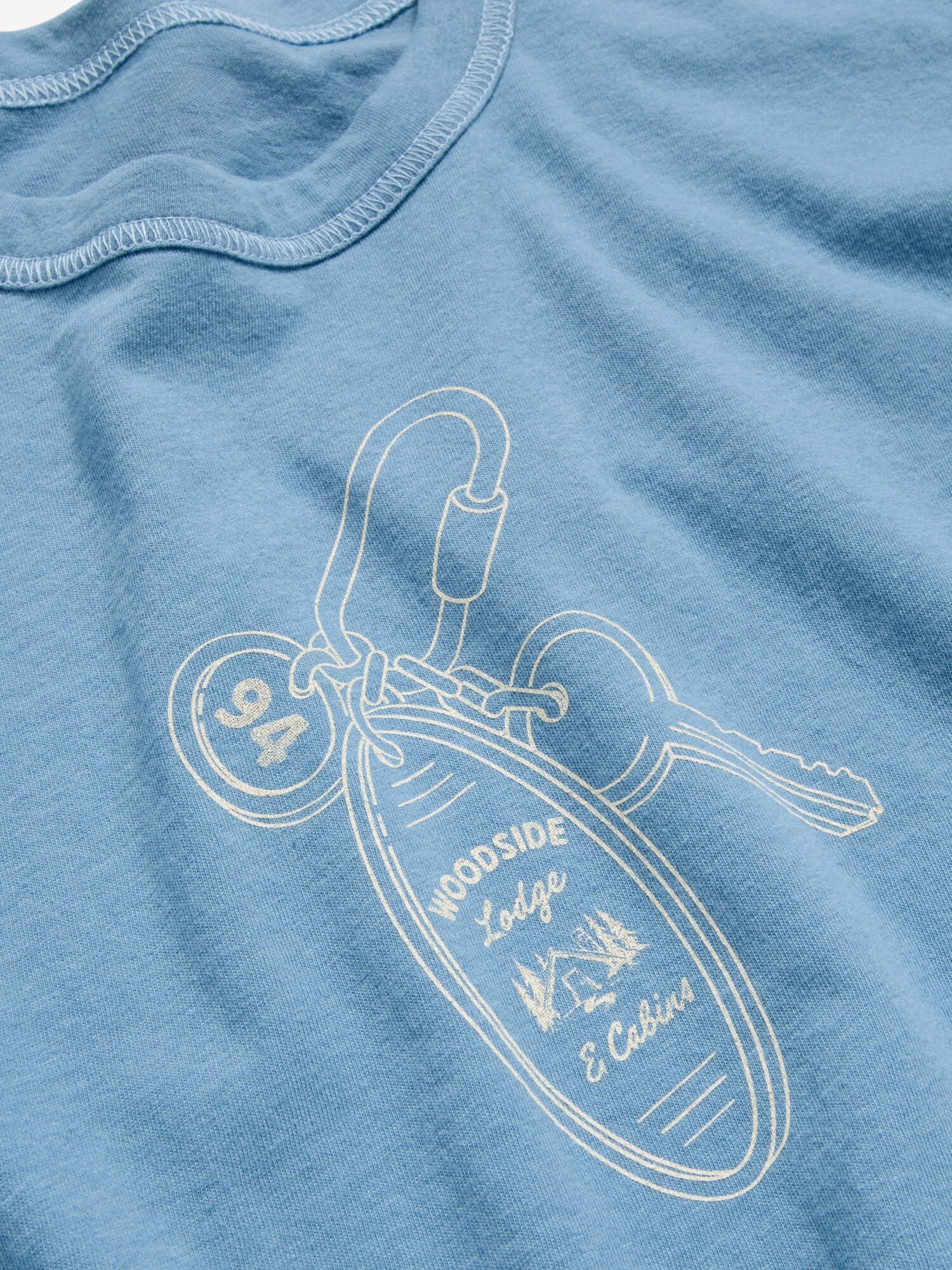 Женская футболка Old Navy Short-Sleeve Loose Graphic, цвет: Синий — фото 4