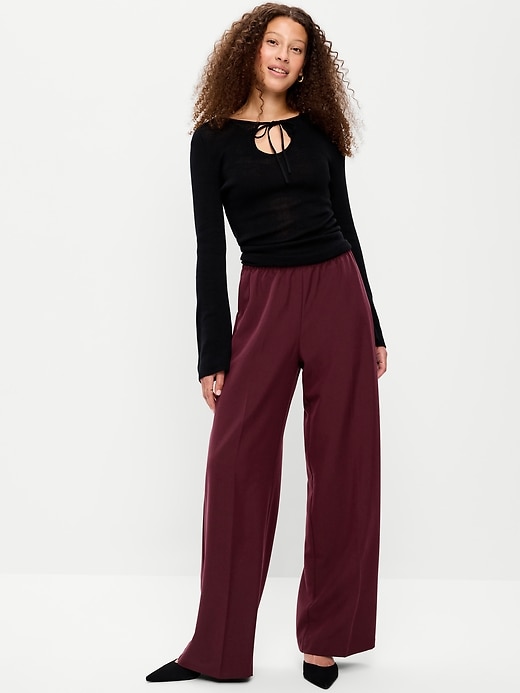 Image number 1 showing, High-Waisted Billie Wide-Leg Trouser