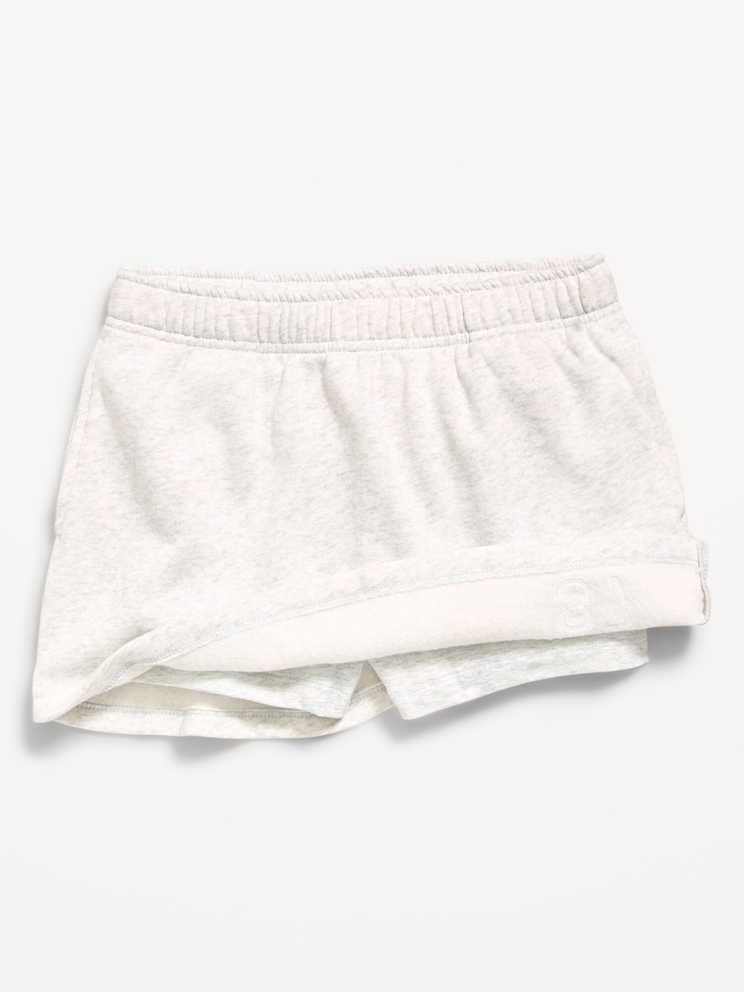 Юбка-шорты Old Navy Fleece Skort для девочек, цвет: Светлый меланжевый серый — фото 4