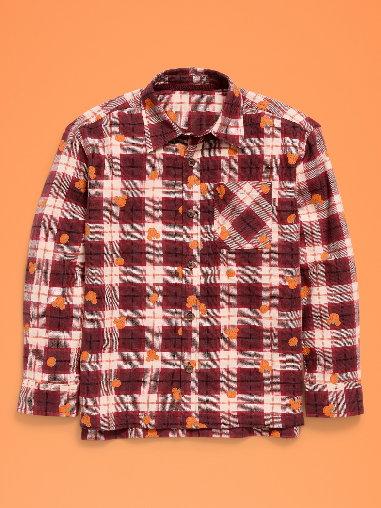 Old Navy x Disney Mickey Mouse Oversized Flannel Gender-Neutral Shirt for Kids