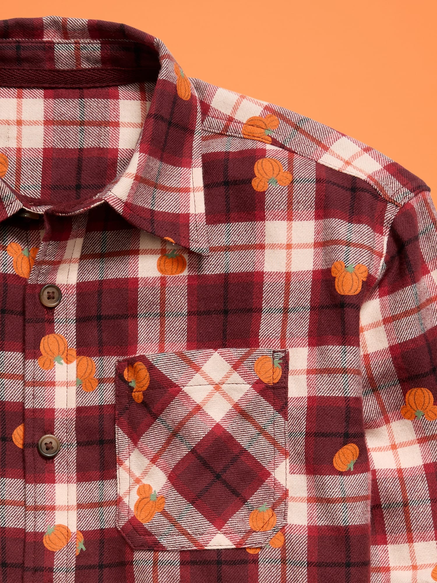 Old Navy x Disney Mickey Mouse Oversized Flannel Gender-Neutral Shirt for Kids