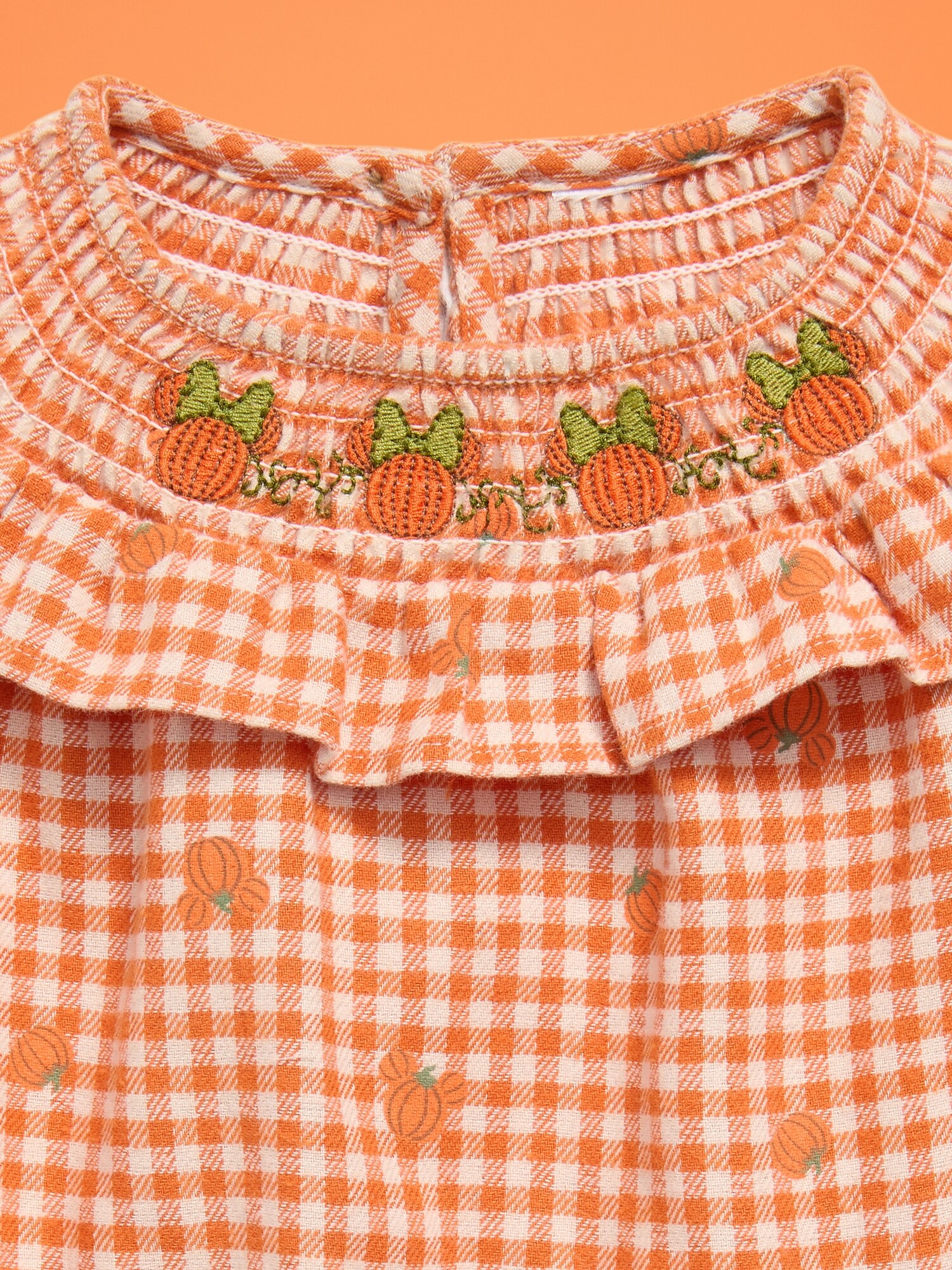 Комбинезон Old Navy x Disney Minnie Mouse Flannel Romper для малышей, цвет: В мелкую клетку — фото 3