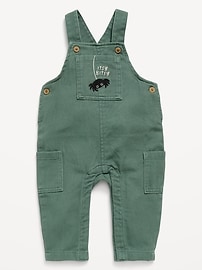 Image number 1 showing, Twill Overalls for Baby