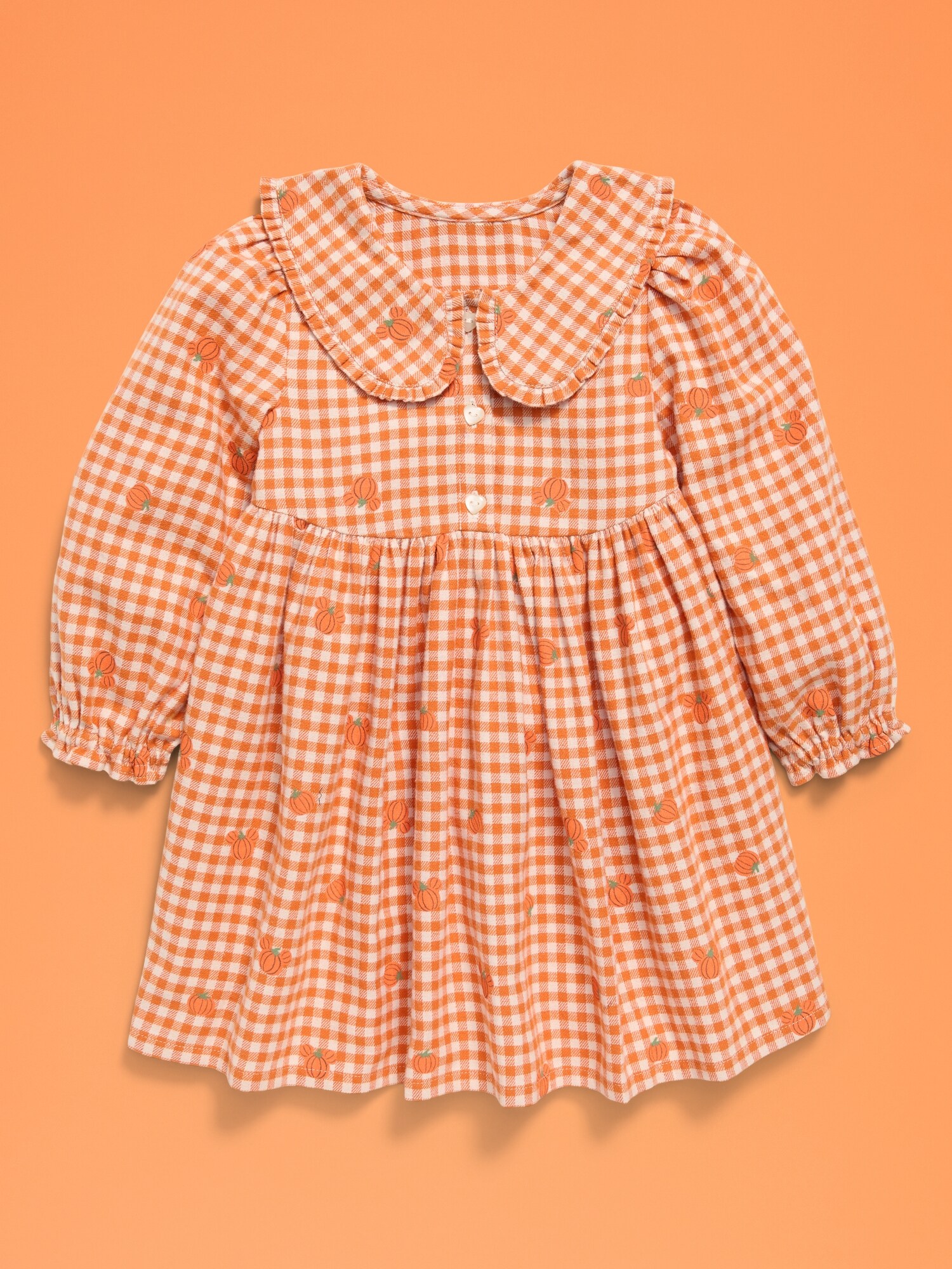 Платье Old Navy x Disney Mickey Mouse Dress для девочек-малышей, цвет: В мелкую клетку — фото 2