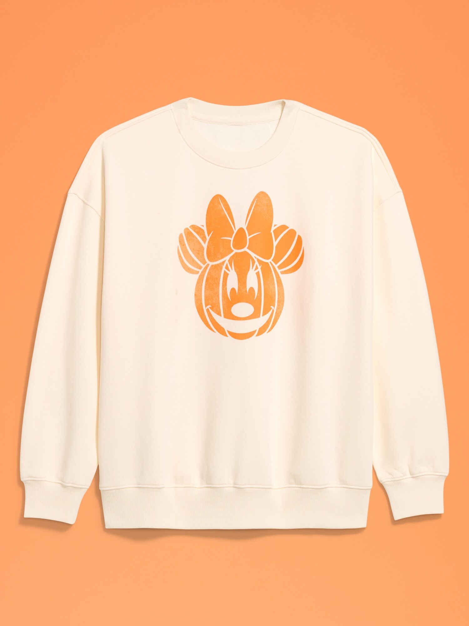Женский свитшот Old Navy x Disney Minnie Mouse Oversized Sweatshirt for Women, цвет: Creme De La Creme — фото 4