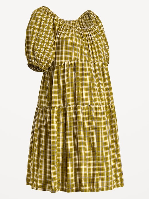 Image number 2 showing, Maternity Short-Sleeve Swing Mini Dress