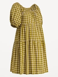 Image number 2 showing, Maternity Short-Sleeve Swing Mini Dress
