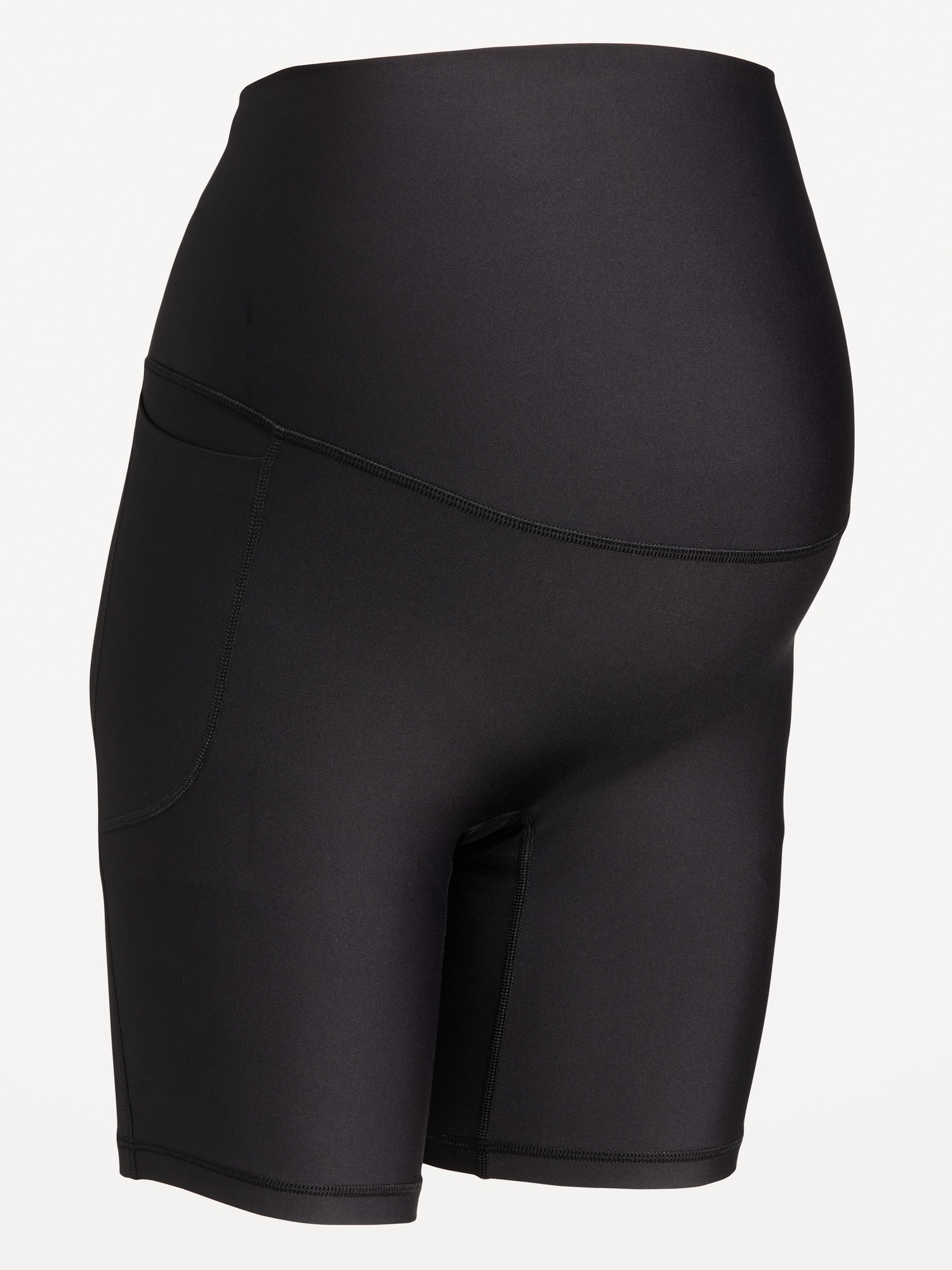 Maternity Full-Panel PowerSoft Biker Shorts - 8-inch inseam