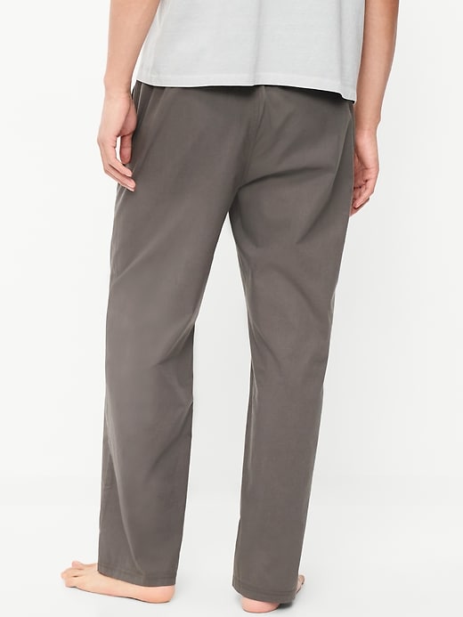 Image number 2 showing, Elastic-Waist Poplin Pajama Pant
