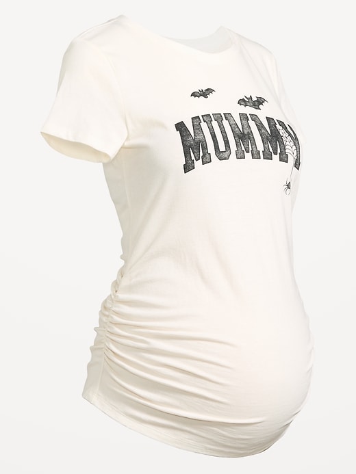 Image number 2 showing, Maternity Graphic Side-Shirred T-Shirt