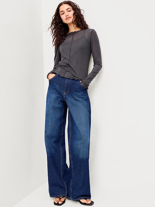 Image number 3 showing, Lettuce-Edge Tissue T-Shirt