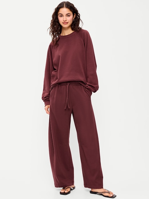 Image number 1 showing, Mid-Rise SoComfy Barrel Sweatpants