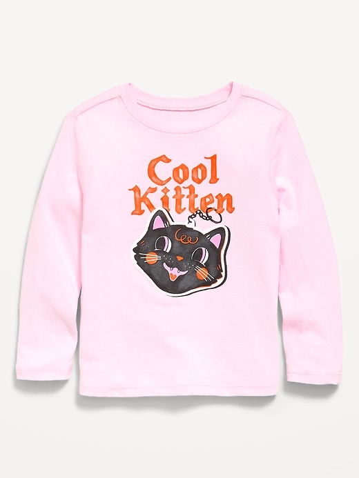 Image number 1 showing, Long-Sleeve Unisex Graphic T-Shirt for Toddler