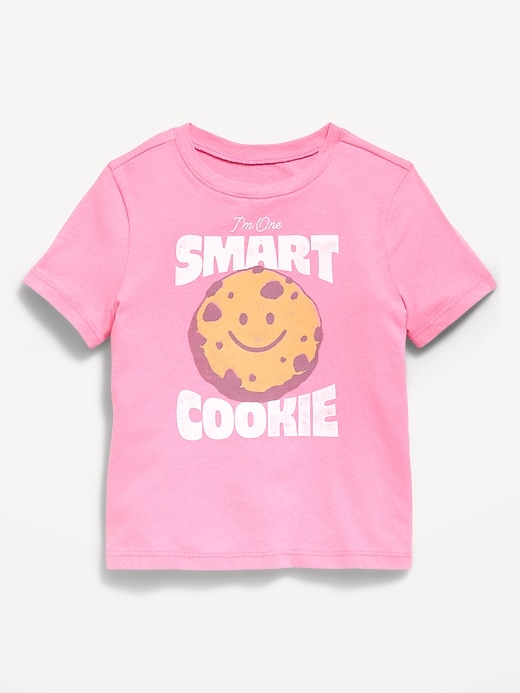 Image number 1 showing, Short-Sleeve Graphic T-Shirt for Toddler Girls