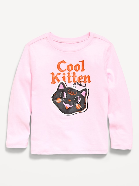 Long-Sleeve Unisex Graphic T-Shirt for Toddler