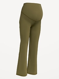 Image number 2 showing, Maternity Full-Panel StudioSmooth Flare Leggings