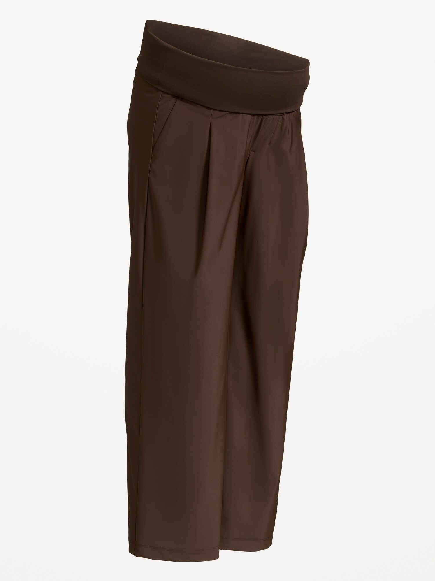 Женские брюки Old Navy Maternity Rollover-Waist SleekTech Trouser, цвет: Чёрный кофейный — фото 2