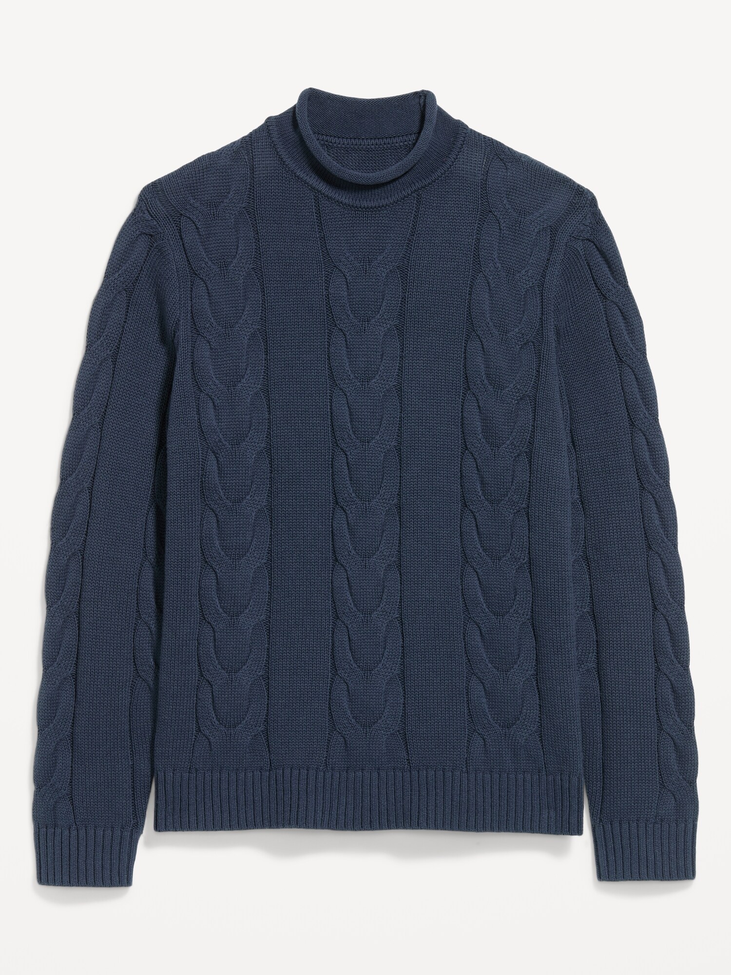 Мужской свитер Old Navy Loose Cable-Knit, цвет: Сумеречный тёмно-синий — фото 4